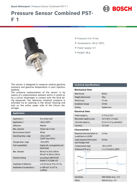 Bosch PST-F 1 oliedruk- en temperatuursensor
