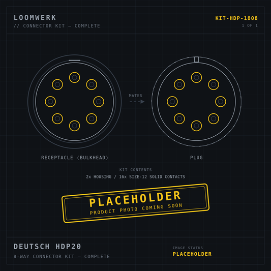Deutsch HDP20 8-way connector kit placeholder