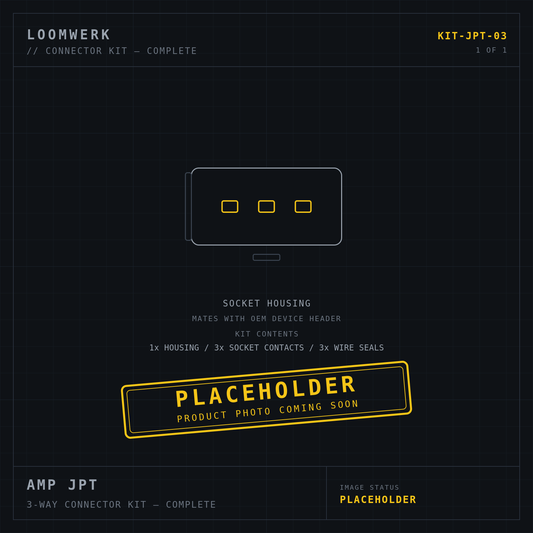 AMP JPT 3-way connector kit — placeholder image