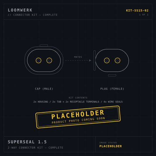 Superseal 1.5 2-way connector kit — placeholder image