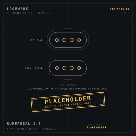Superseal 1.5 4-way connector kit — placeholder image
